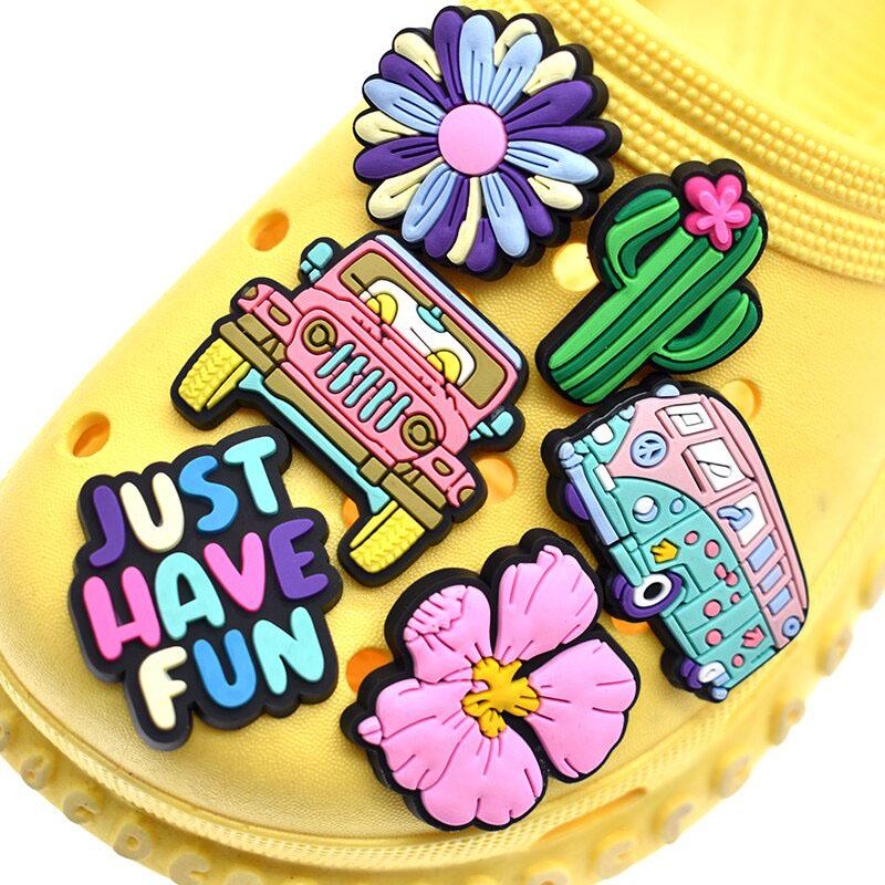 19Pcs Cool Style Series PVC Shoe Charms for Shoe Decorations