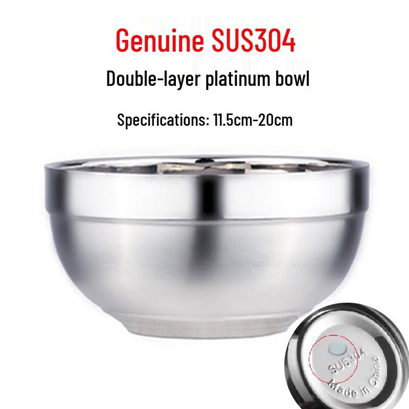 LIJIA FITMENT 304 Stainless Steel Thickened Bowl