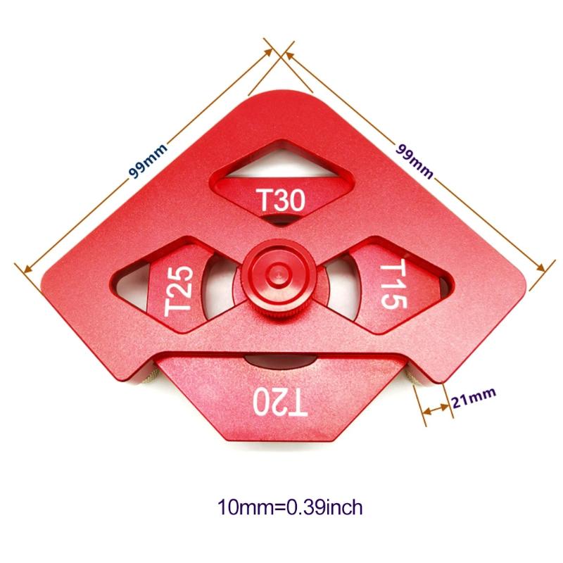 Quick Jig 2 Pcs Semi-Round Corner Radius Quick Jig R Angle Locator Aluminium Alloy Engraving R10 R15 R20 R30