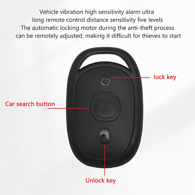 48-72V Anti-Theft E-Bike Alarm Scooter Security Dual Remote Control Detector Alarm Anti Lost Remote Control Detector Alarm