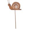 Metal Garden Plug Snail Stake with Snail Garden Decoration