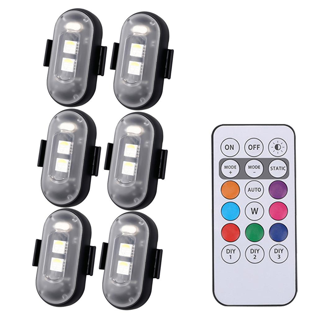 Universal LED Warning Light Multi-Color Strobe Light Motorcycle Safety Light Bicycle Flashing