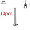 1/10 Pezzi Titanio Labret Stud Filettatura Interna Push Pin Trago Helix Conchiglia Septum Base Piatta Plug-in Gioielli per Piercing all'Orecchio