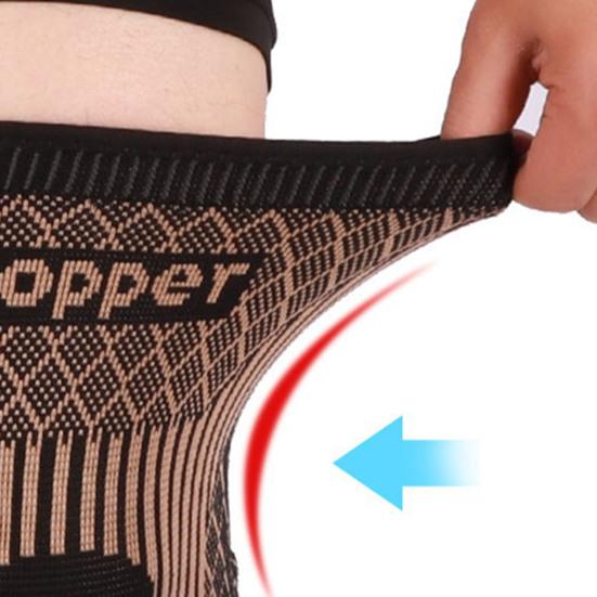 1Pc Knee Sleeve High Elastic Breathable Pressurization Knitting Knee Protection Knee Compression Sleeve