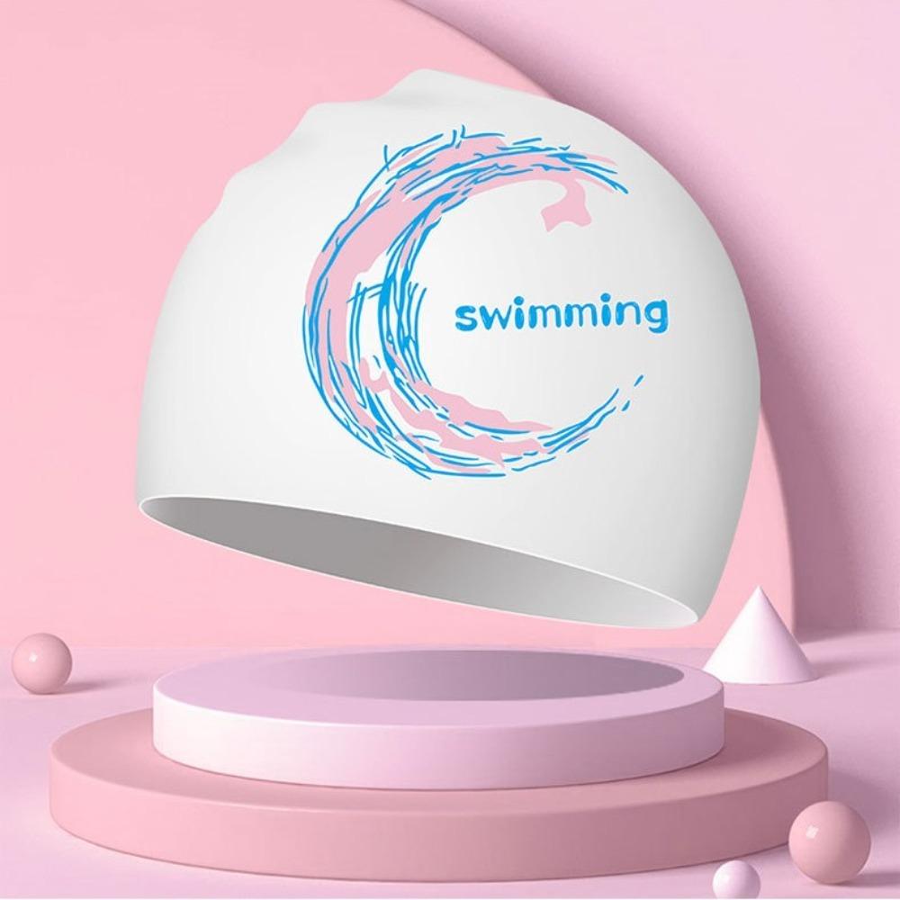 Star Swimming Hat Silica Bathing Cap Water Sport Diving Cap  Swim Pool