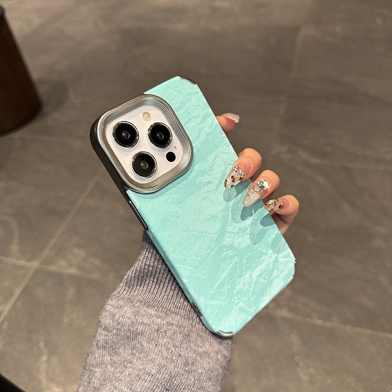 Applicable to iPhone11 simple, large hole electroplating, snow-capped mobile phone case Apple 11 magnetic mobile phone case