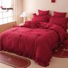 OEING Joyful Red Wedding Bedding Set