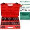 1/2 Inch Extended Heavy Duty Air Impact Socket Wrench Set (34-36mm)