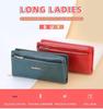 Baellerry Women's Long Wallet: Korean Style Clutch with Multi-card Slots and Mobile Phone Holder.