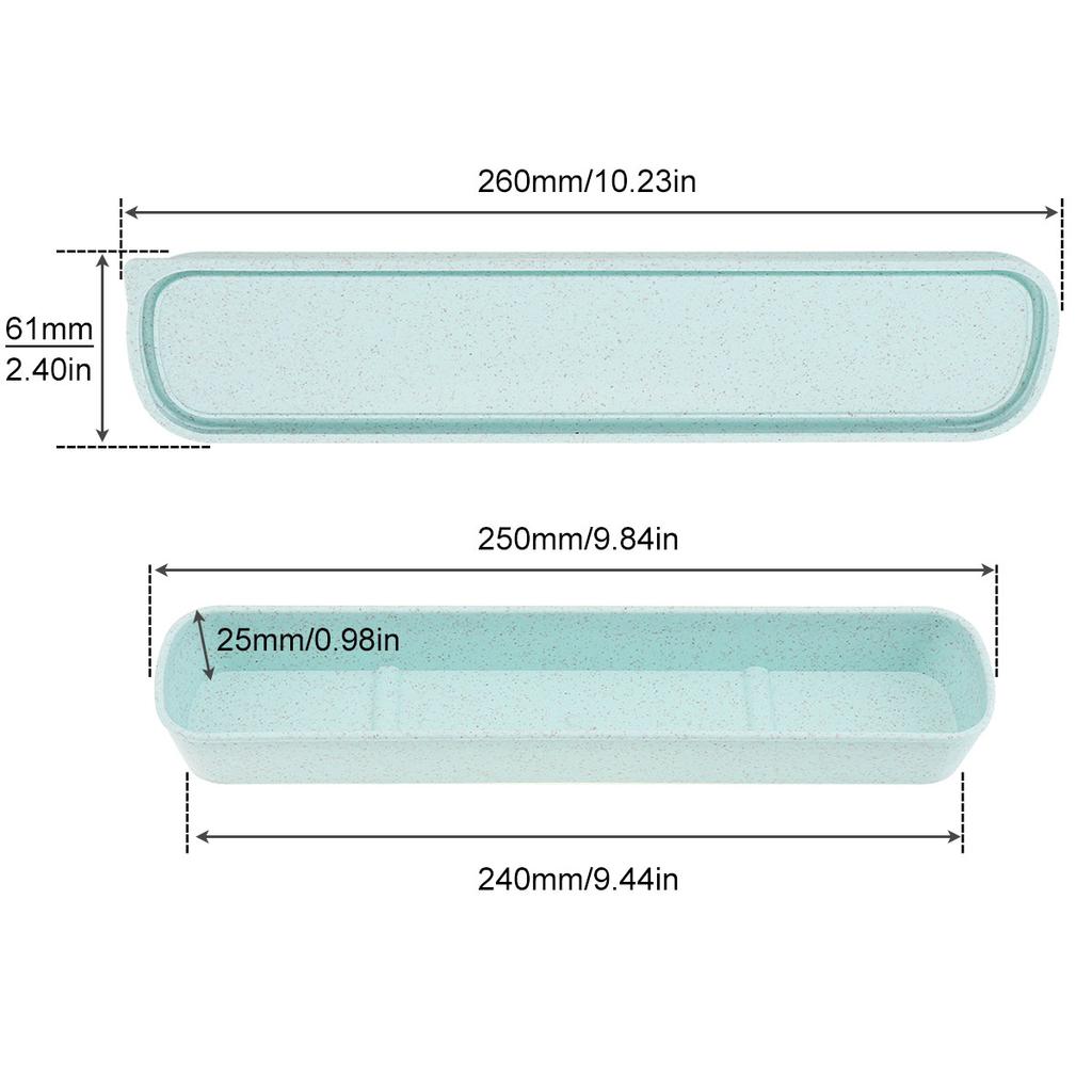 25cm Exquisite Workmanship Split Type Wheat Straw Tableware Box 3 Color For Dinnerware Boxes Picnics Dinnerware Box