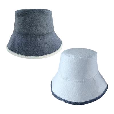 Easy To Wash Felt Sauna Hat Wool Sauna Hat Thickened Wool Felt Heat Protection