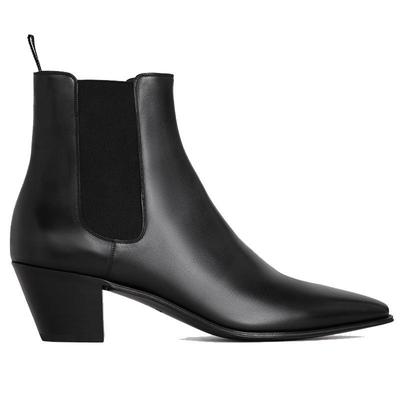 European and American Men's Chelsea Boots - 6CM Heel, Pointed Toe, Genuine Leather Martin Boots 2025 Trend