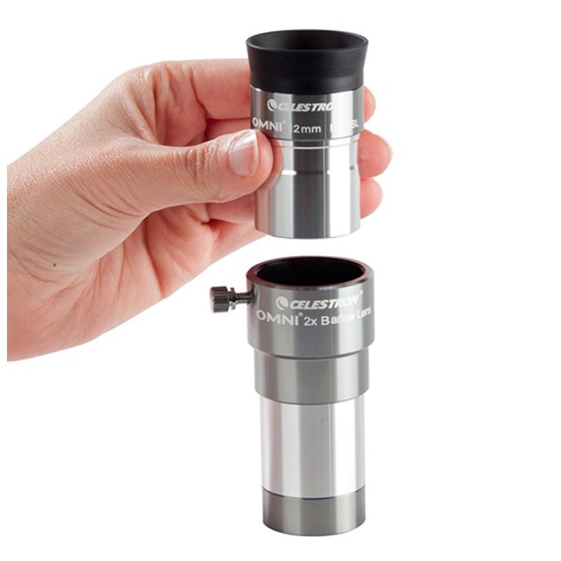 Celestron Omni 2X Barlow Lens - Entry-Level Astronomical Telescope Eyepiece Accessory