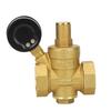 DN25 Brass Adjustable Water Pressure Reducing Regulator Reducer  Gauge Meter