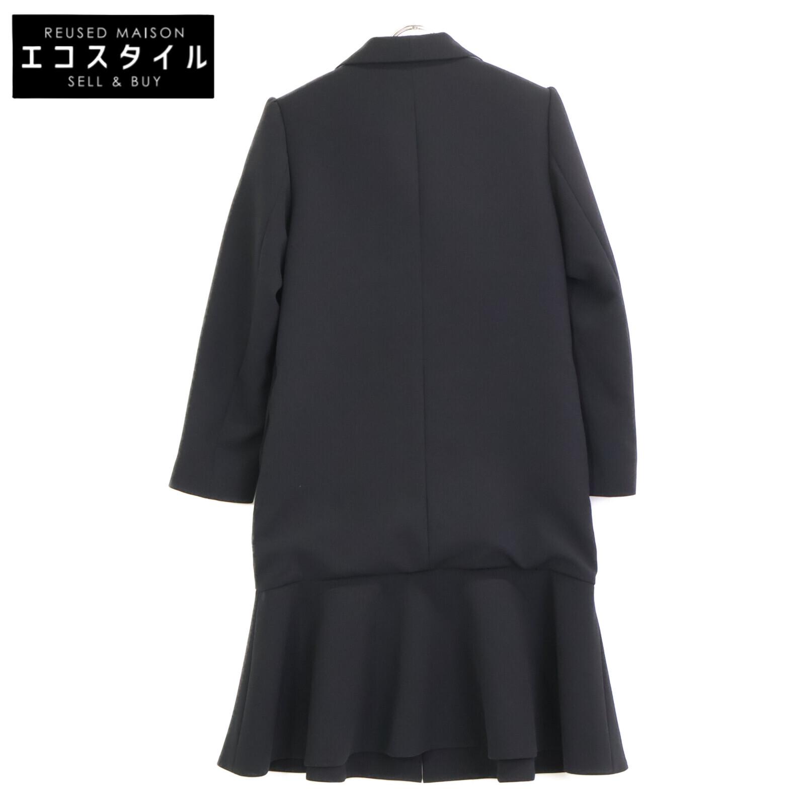 

BORDERS at BALCONY BD2111-3A-09 21Stainless Steel Black Chesterfield Frill Coat coat 36 blackUsed