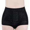Lace Flower Butt Lifter Briefs Mid Waist Slimming Buckle Shapers Postpartum Body Shapers  Daily