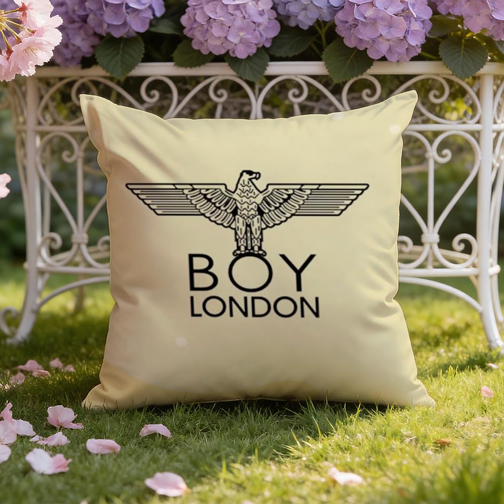 Brand B-BOY LONDON Cushion Cover Home & Car Dual-Scene Pillow Cover: Reversible for Premium Comfort