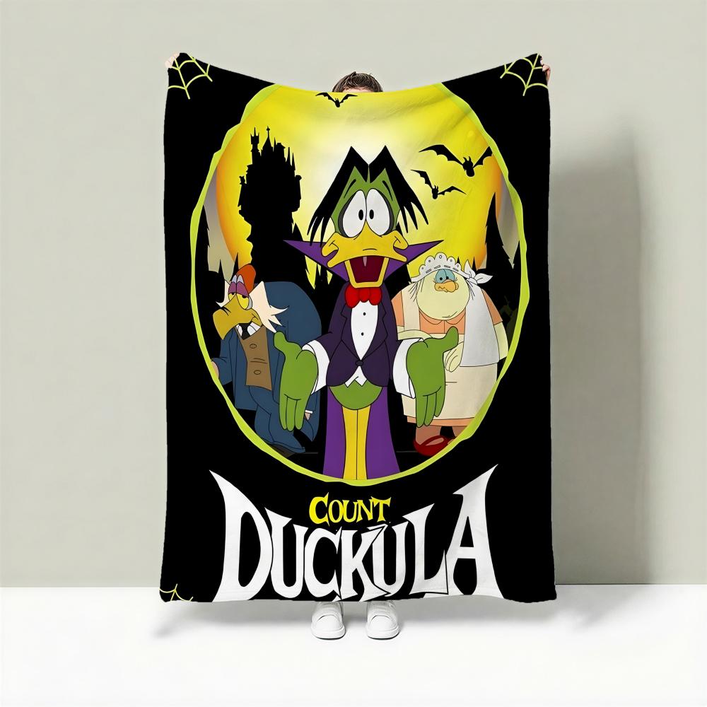 

Cartoon C-Count Duckula Throw Lightweight 240g Flannel Blanket Soft Skin-friendly for Summer Cooling 75cmx90cm