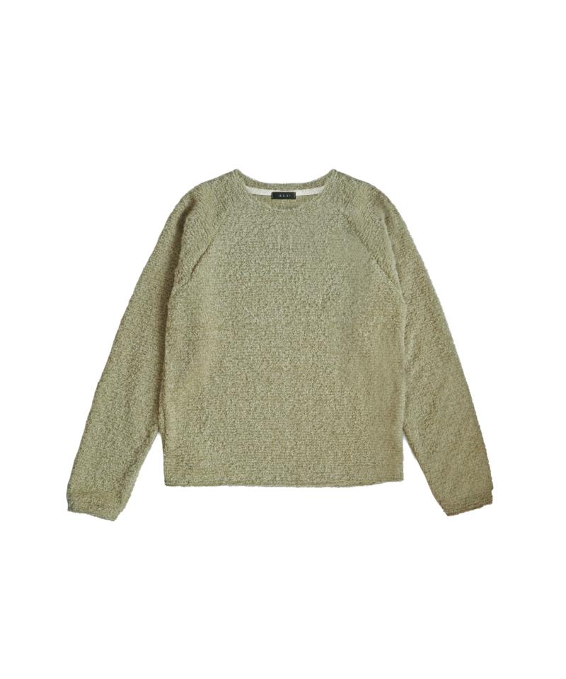 KOOKEESEE Fuzzy Knit Tee (Khaki)