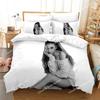 Fashion Sexy Girl Ariana Grande Bedding Set Boys Girls Twin Queen Size Duvet Cover Pillowcase Bed Kids Adult Home Textileextile0