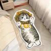 Irregular Cartoon Cat Carpet Faux Cashmere Bedside Rug Bedroom Area Rugs  for Sofa Coffee Table