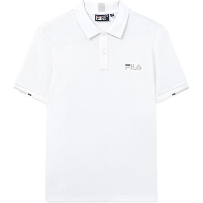 Polo pulower w jednolitym kolorze Męskie topy Biały F51M338117AWT