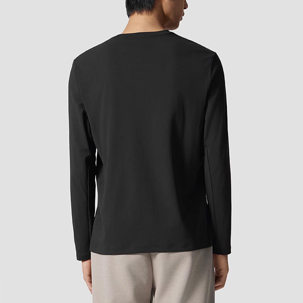 SAUCONY Soft Comfortable Skin-Friendly Round Neck Long Sleeve Knit Top Unisex Tops Black SA2269LT22L-BK001