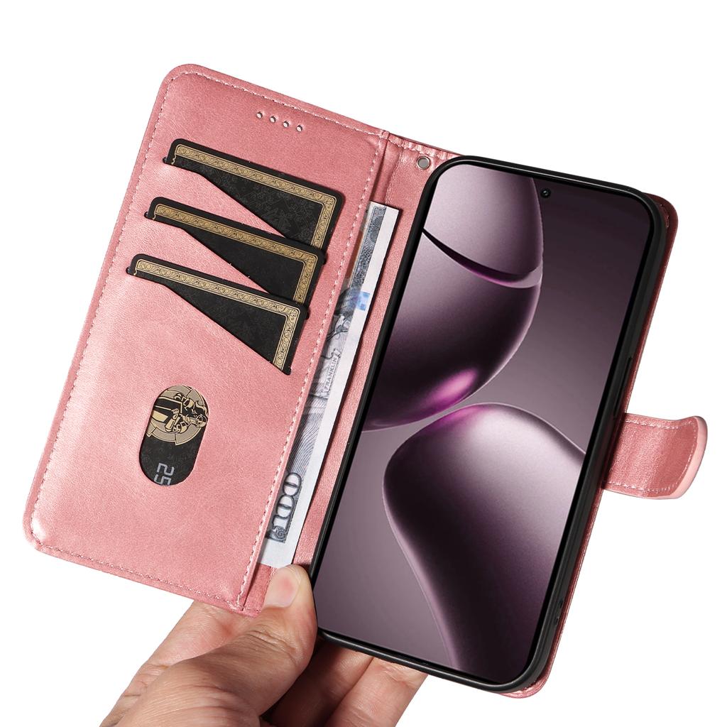 For Xiaomi 15T Wallet Case T-Shape Lines Leather Phone Cover Stand