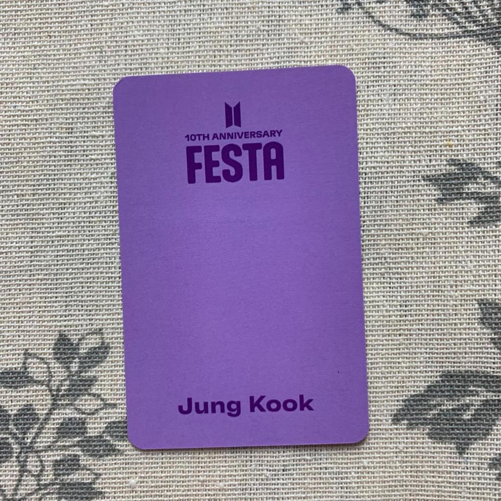 [USED] BTS Jungkook 2023 FESTA ARMY Lounge Bonus Trading Card