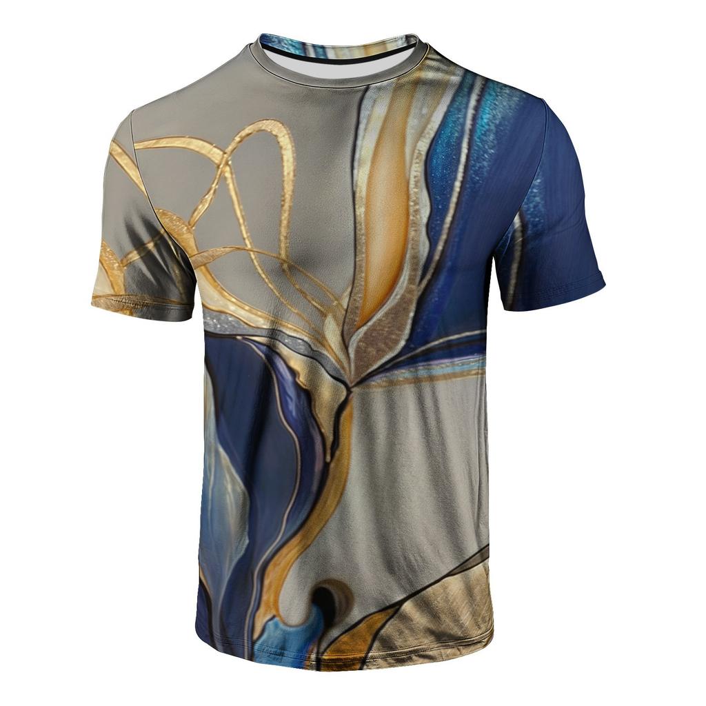Fashion Colorful Abstract Art 3D Print T-Shirts Men Women Tees Short Sleeve Round Neck T Shirt Harajuku Top Men's Clothing