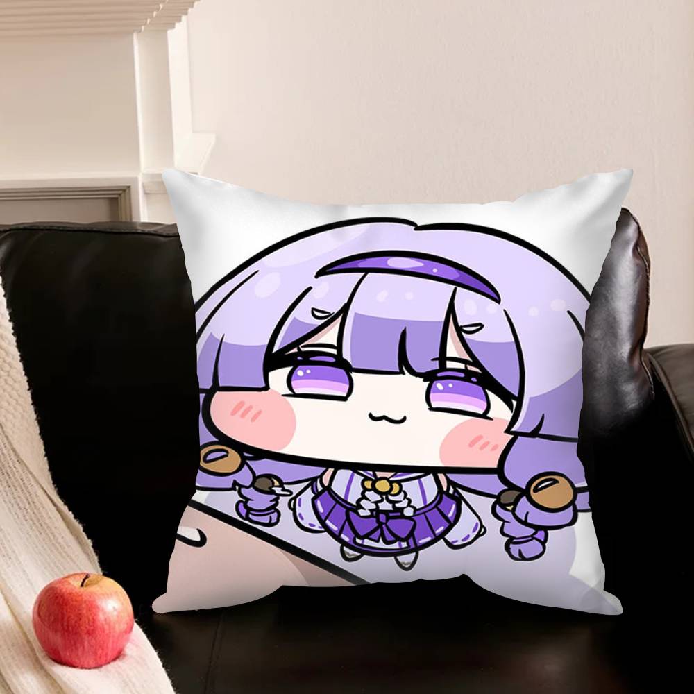 T-Trickcal Chibi Go G-Game Various Sizes Square Pillowcase For Car Home Bedchamber Decor