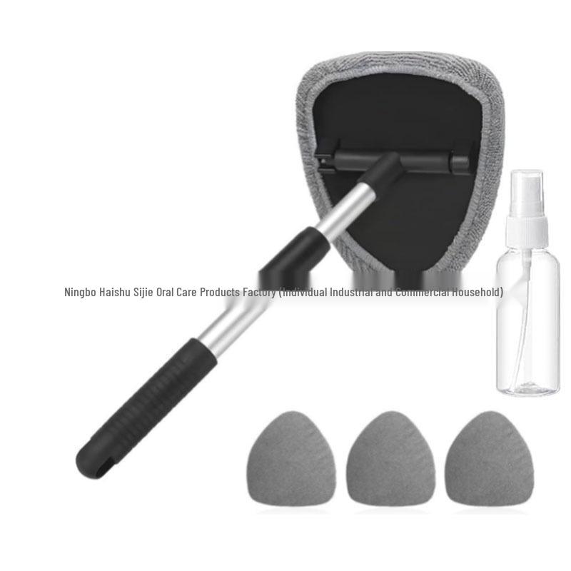 Telescopic Microfiber Car Window Cleaning & Defogging Brush Set