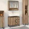 Bathroom Cabinet Artisan Oak 65 X 33 X 60 Cm Particleboard