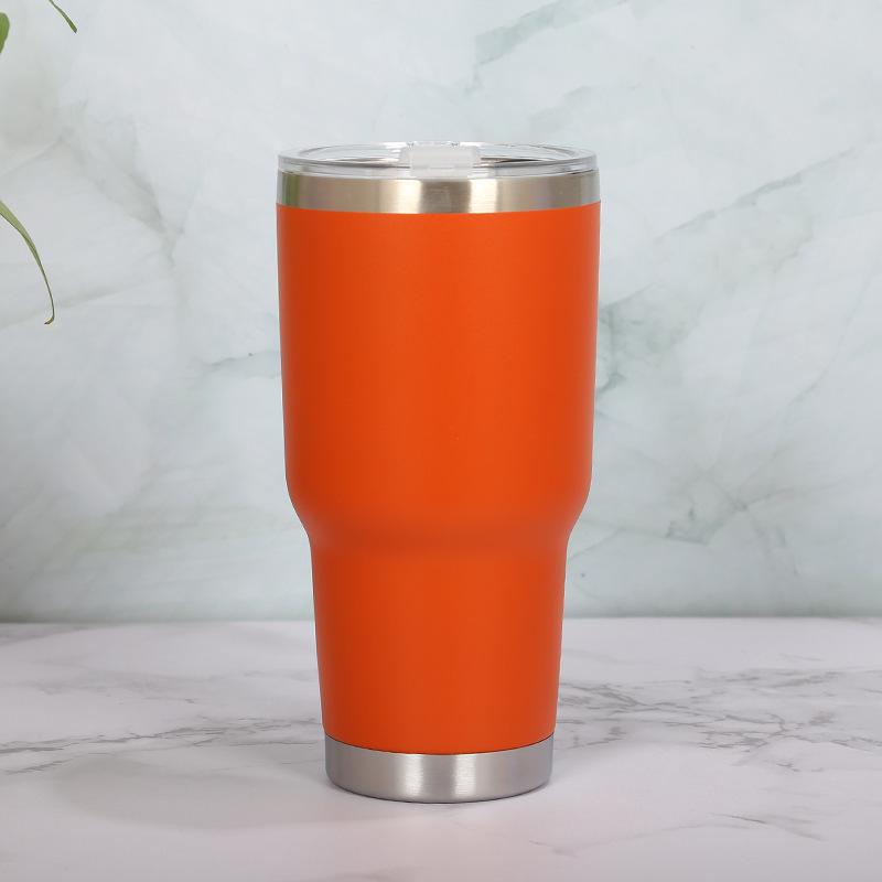 30oz Stainless Steel Double-Layer Thermos Mug for Hot/Cold Beverages