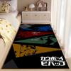 Area Rug, Cowboy Bebop Spike Faye Jet Ed Triangle Color Anime Poster, Living Room Decor, Non-Slip Mat