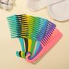 Durable Wide-Tooth Massage Comb with Hook for Long Straight Hair - Easy Detangling for Men & Women