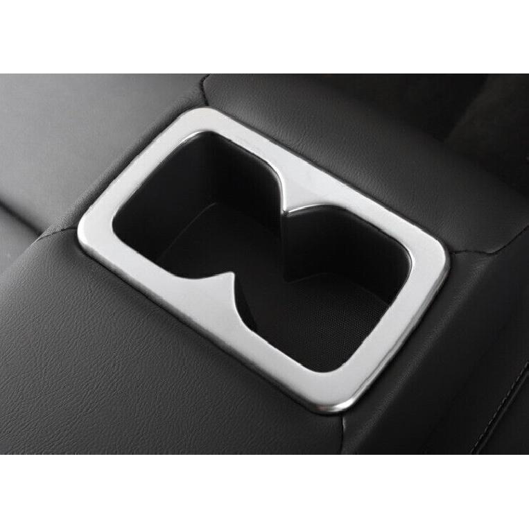 For Nissan Sylphy Sentra steel silver inner rear water cup cover trim 1pcs
