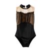 Black Ballet Costume & Leotard for Adults - Dance, Yoga, Gymnastics, Aerial, Skating Practice Wear.