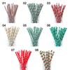 Party Supplies Snowflake Drinking Straw Disposable Christmas Decorations Christmas Paper Straws