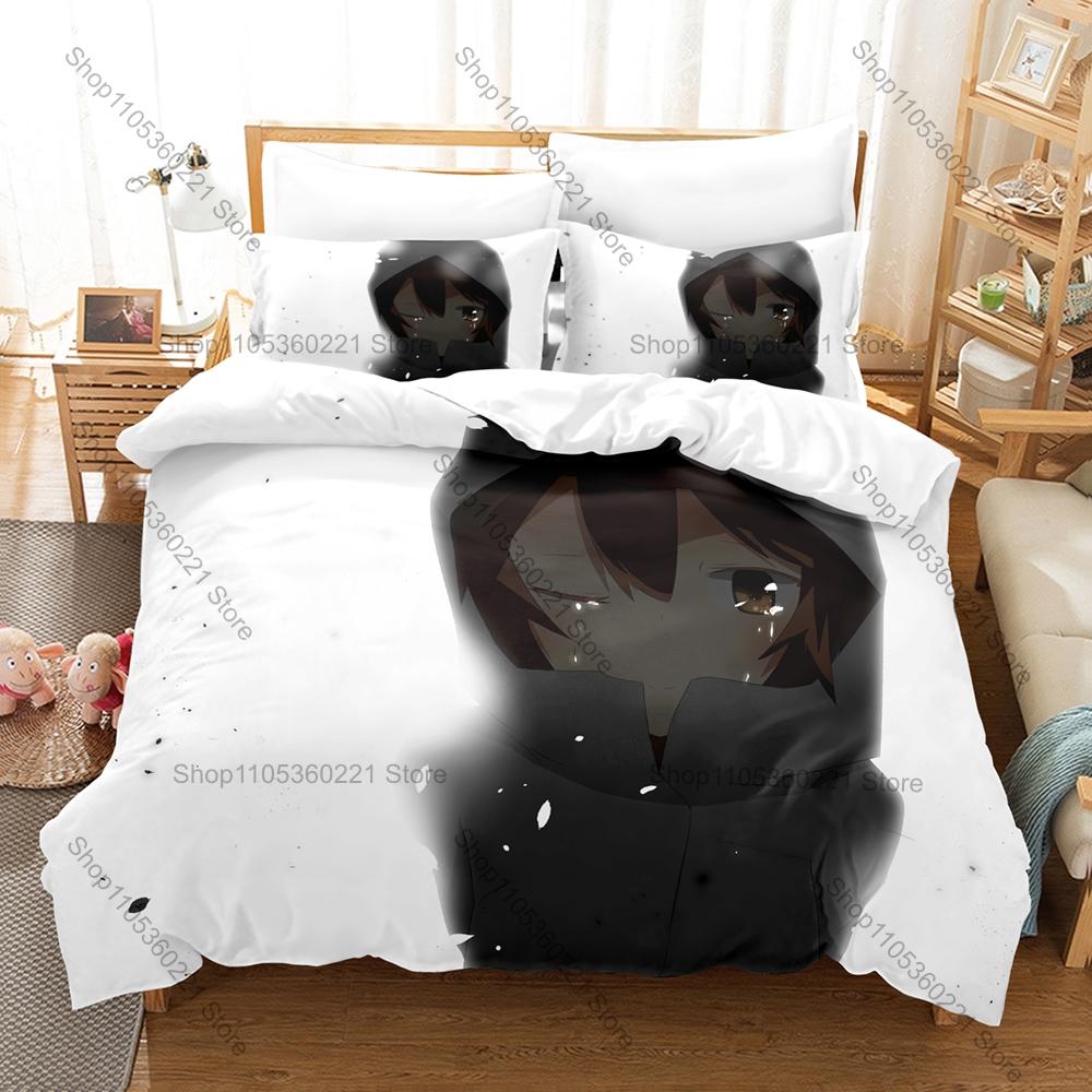 Cool Bell Cranel Hestia Goddess Blue Ribbon Dungeon Monster Orario Town Duvet Cover + 2 Pillowcases Isekai Fantasy Bed Linen