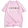 Short Sleeve Cotton Loose Tshirts Unisex Streetwear Copy Moon Joy Tshirt Design Graphic Printing Clothing Casual Summer Tees