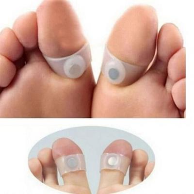 1 Paar Silikon Magnetische Massage Fuß Zehen Ring Schlankheits Schlankheitsprodukt Gewicht verlieren Pflege-Werkzeug [B0637E3]