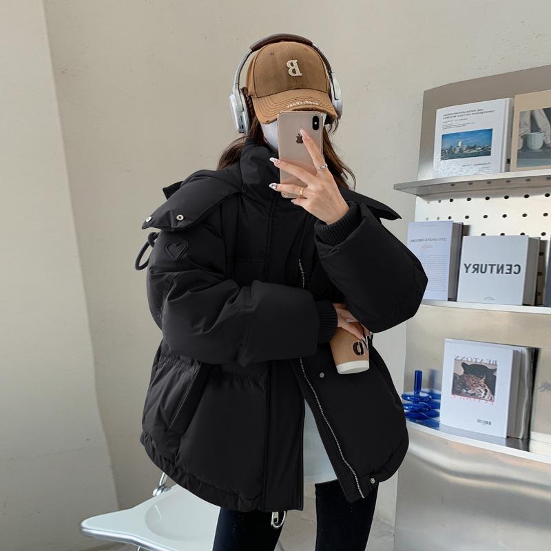Small down cotton-padded clothes for women's short models New year's loose cotton-padded jackets for students Winter cotton-padded clothes trend