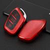 Carbon Fibre Tpu Car Remote Key Case Shell Fob Holder Cover Bag For Mg Zs Hs 5 6 Ezs For Roewe Rx8 Rx5 Rx3 I6 I5 Accessories