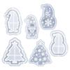 Christmas Theme Home Decor DIY Resin Craft Silicone Molds Night Light & Storage Box Holiday Ornament Gift Resin Art Supplies
