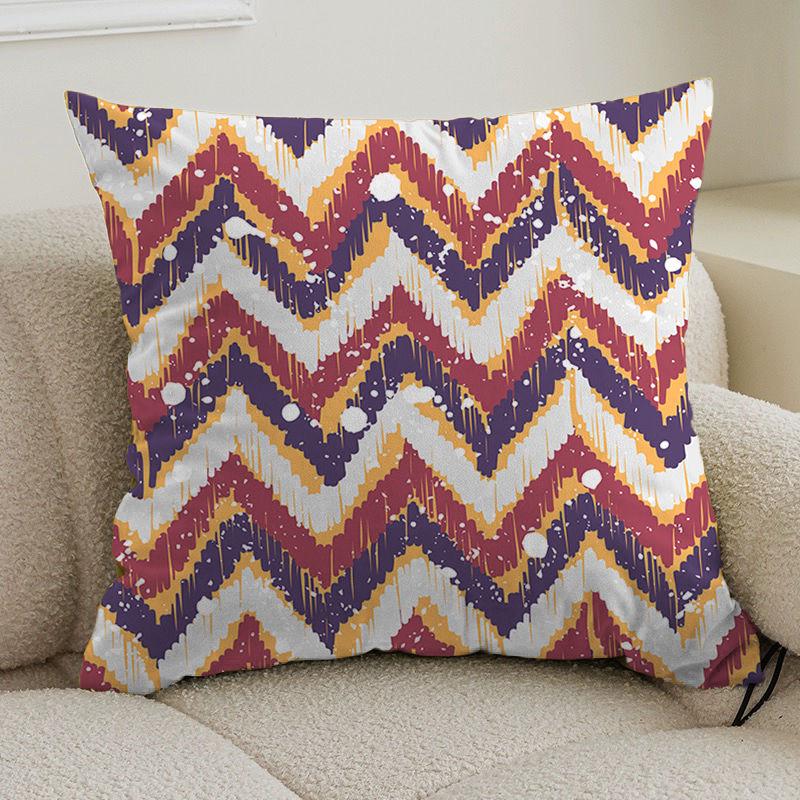 Double-sided bohemian print ethnic pillow cover sofa living room cushion cover geometric pillow square pillowcase