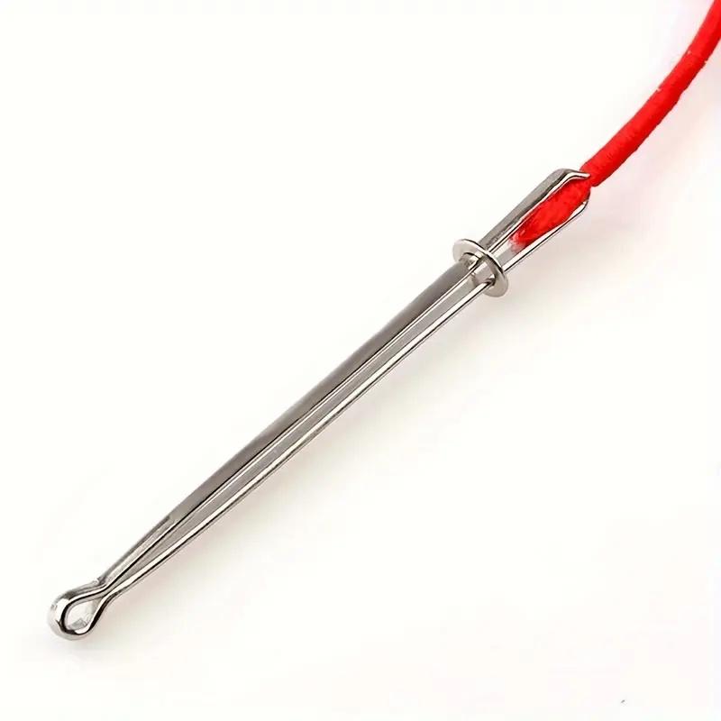 2pcs Stainless Steel Garment Clips Sewing DIY Tools Elastic Band Tape Punch Cross Stitch Threader Wear Rope Elastic Clamp