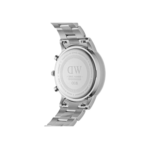 [Official Shop/2-Year Warranty/] Daniel Wellington Iconic Chronograph 42 Link S Black Sunray Men's Watch, Mechanical Automatic, Luxury Watch, Gift