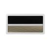 RV Push Out Window L1000 H500mm with Sunshade Curtain 75° Opening Angle Acrylic Glass Anti UV Alumin