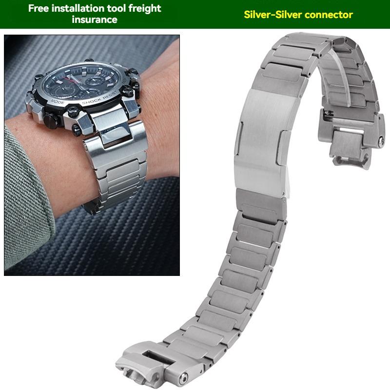 Для серии Casio G-SHOCK MTG-B3000 Модифицированный Сплав Титана Оригинальный Спортивный Легкий Ремешок для Часов с Быстросъемным Креплением MTG-B3000mm